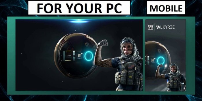1280x720 100+ SUBS Special- R6S|Valkyrie LIVE WALLPAPER PACK for Phone and PC
