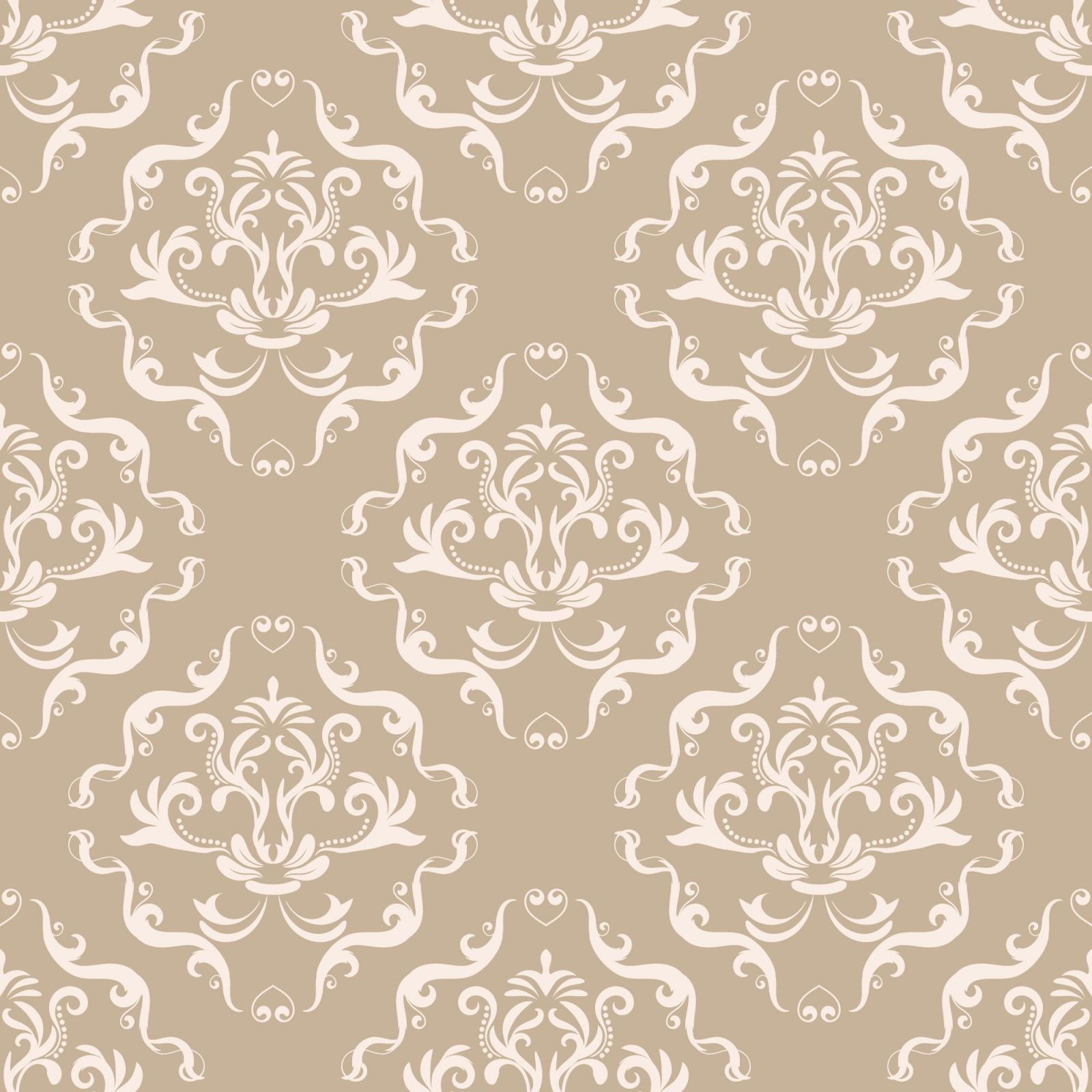 2000x2000 Floral pattern. Wallpaper baroque, damask. Seamless vector