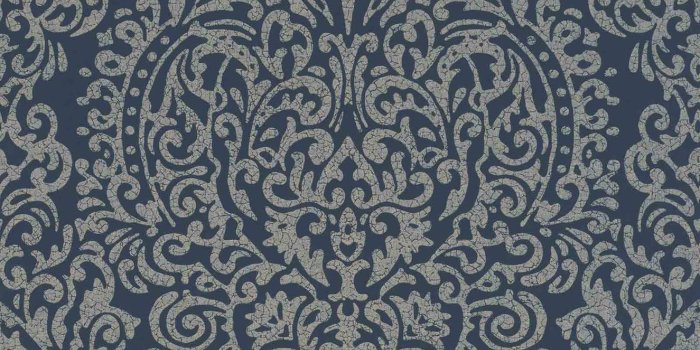 1325x1600 Non-Woven Wallpaper Ornaments blue bronze Gloss 296197