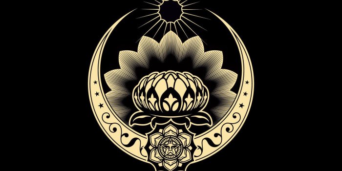 1920x1200 Obey - Lotus Ornament wallpaper - Vector wallpapers - #14694