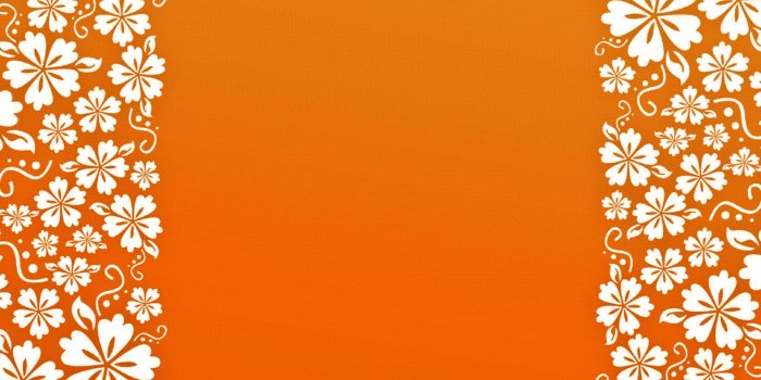 1752x1378 Orange Tropical Vacation Border Free PPT Backgrounds for your