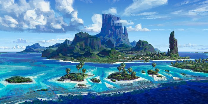 3840x2160 Island Concept Art 4k Ultra HD Wallpaper | Background Image
