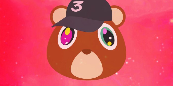 1921x3438 A wallpaper I made inspired by Kanye and Chance's albums : Kanye