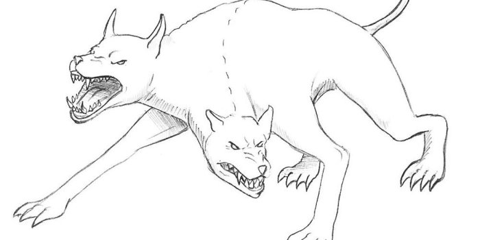 1000x1000 Cerberus drawing free download on ayoqq cliparts