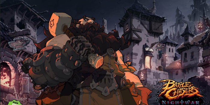 1244x800 Battle Chasers NightWar Blacksmith wallpaper - Background art by