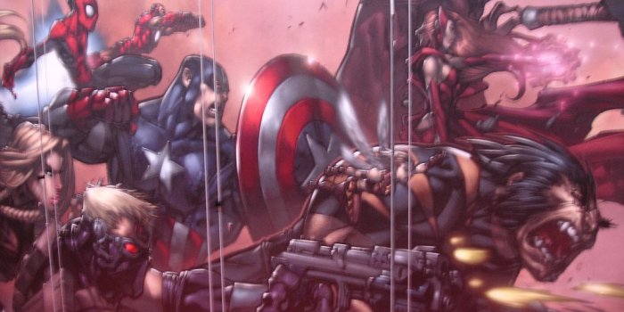 1024x768 Ultimates 3 artwork by Joe Madureira at the Marvel booth