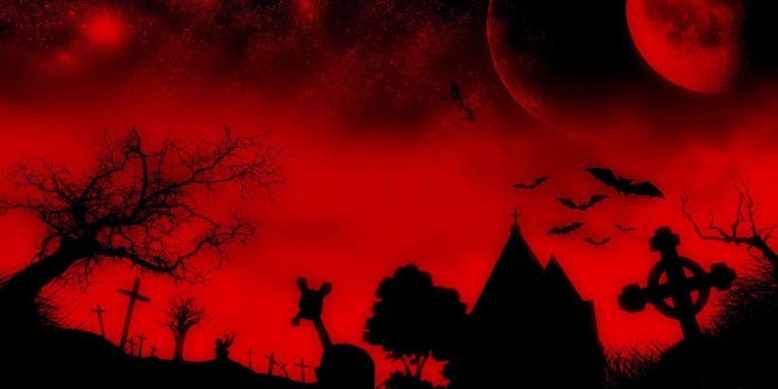 1366x768 Background Blood Moon Wallpaper - background wallpaper