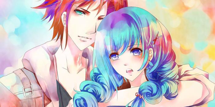 1920x1200 Hd Cute Anime Couple Picture - Anime Couple Wallpapers Hd Free