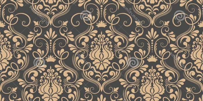 1560x1668 Royalty Free Stock Image Vector Damask Seamless Pattern Background