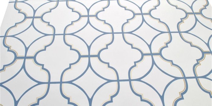 1000x1000 Modern Blue and White Geometric Wallpaper Pattern Non Woven Wall Paper Roll  For Wall Living Room