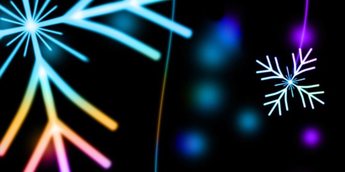 1080x1920 Free HD Neon Snowflakes Phone Wallpaper...5228