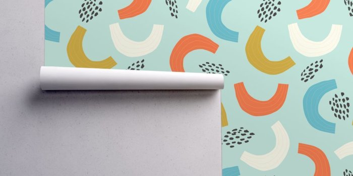 1024x1024 Rainbow primitive wallpaper - tasiania - Spoonflower