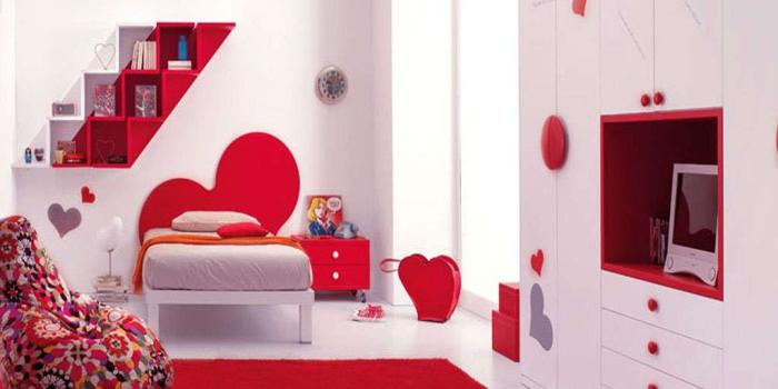 1024x768 Amazing Red Romantic Bedroom Wallpaper With Red Carpet - Romantic