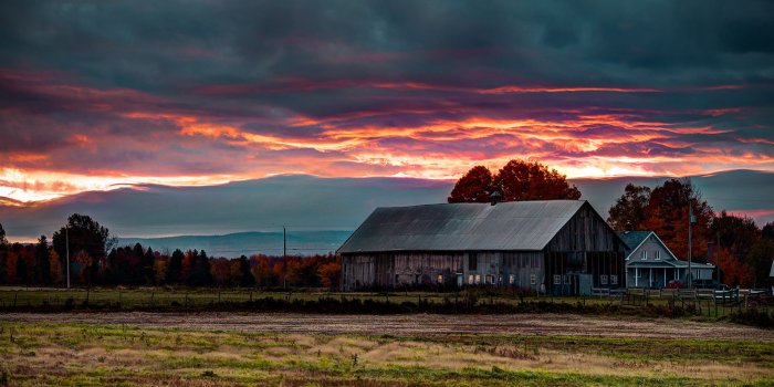 1920x1080 Group of Country Autumn Sunset Wallpaper