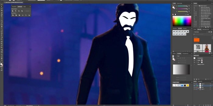 1280x720 (Fortnite) John Wick Wallpaper Timelapse