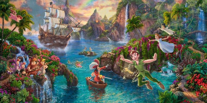 1500x1000 Peter Pan's Neverland | Bridal | Peter pan disney, Thomas kinkade