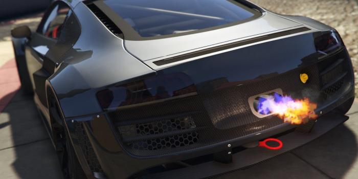 1332x850 Wallpaper Audi, black, Audi, back, LMS, GTA 5, Street Custom