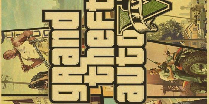 800x1131 US $1.71 5% OFF|Custom retro Poster Grand Theft Auto Posters Grand Theft  Auto GTA5 Wallpaper Game Poster San Andreas Wall Stickers Decoration-in  Wall