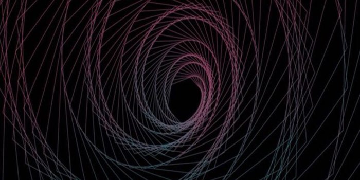 1301x2820 Geometric Black Hole - Wallpapers Central