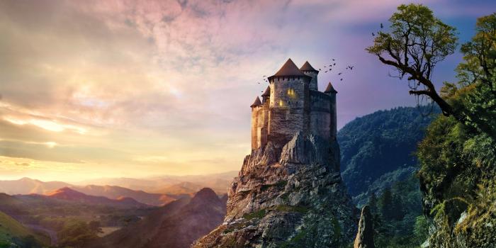 5000x2909 Wallpaper Castle, HD, 4K, Creative Graphics, #5494