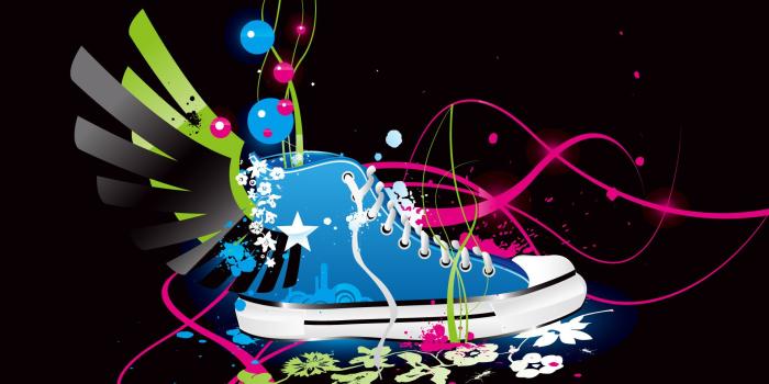 1920x1200 shoes, vectors, Converse, sneakers :: Wallpapers