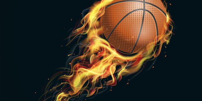 1500x1500 Buy Realistic Basketball On Fire Wallpaper Online in India at Best