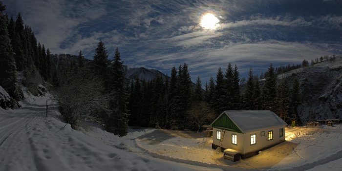 2560x1600 Winter Night wallpaper | 2560x1600 | #69059