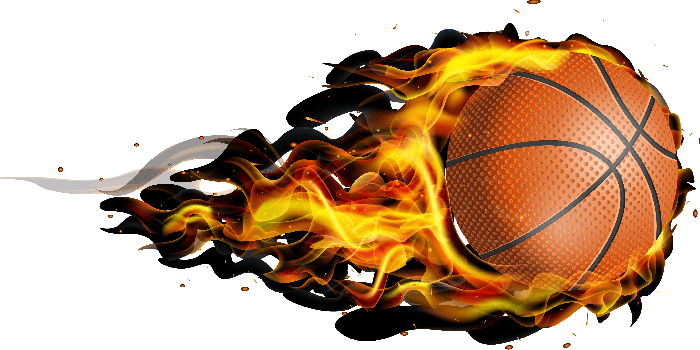 2901x1433 Download Basketball Fire Wallpaper Desktop Computer Graphics HQ PNG