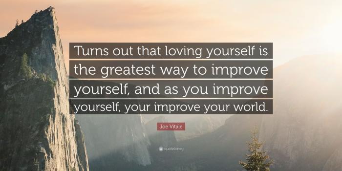 3840x2160 Joe Vitale Quote: “Turns out that loving yourself is the greatest