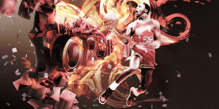 1280x1024 Michael Jordan On Fire Basketball Wallpapers Streetball Desktop