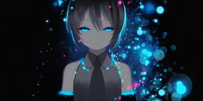 1600x900 Vocaloid, Hatsune Miku, tie, aqua eyes, aqua hair :: Wallpapers