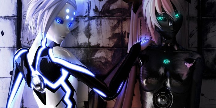 1280x933 Images Hatsune Miku robots Phosphorescent Rin, Carbon Black Miku,