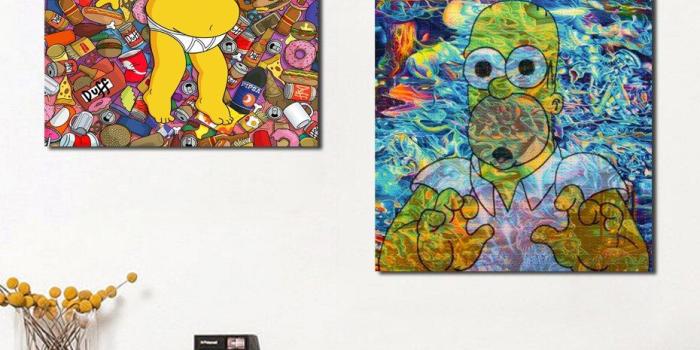 930x930 Bart Cartoon On Weed Wallpaper Canvas Painting Print Living Room Home Decor  Modern Wall Art Oil Painting Poster Salon Pictures