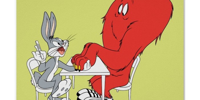 1104x1104 BUGS BUNNY™ and Gossamer 2 Poster | Cartoon Themed Little Boys Room