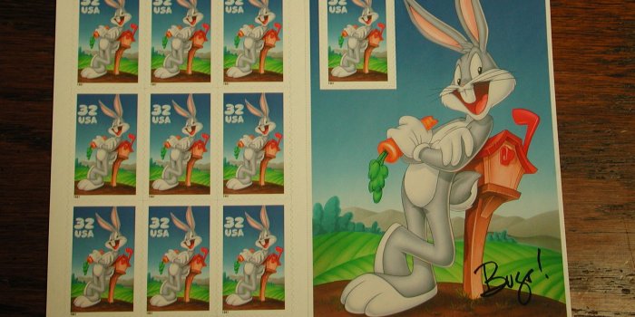 2048x1536 U.S. Stamps Bugs Bunny 1997 Bugs Bunny Looney Tunes Pane of 10 MNH