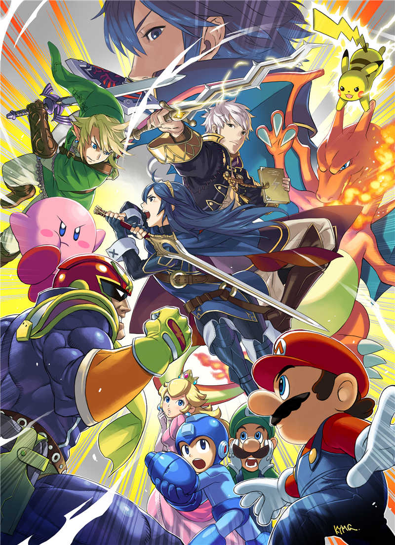 800x1105 Custom Game Super Smash Bros 4 SSB4 Wii U 3DS Classic Wallpapers Gift  Canvas Poster(20x30Inc) Wall Sticker Free Ship PN-148