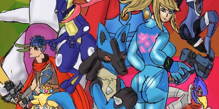 1041x1280 Super Smash Bros 4 Wallpaper by JayKingSta14 -- Fur Affinity [dot] net