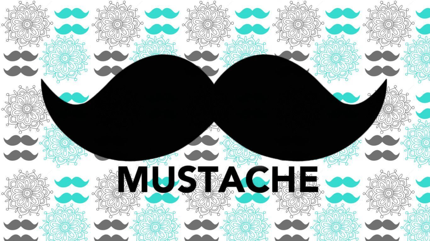 1366x768 Pink Mustache Wallpapers