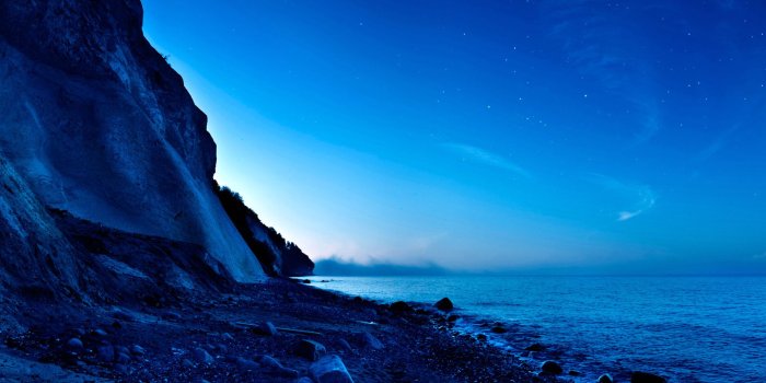 1920x1080 Blue sky at sunset wallpaper - Beach wallpapers - #45142