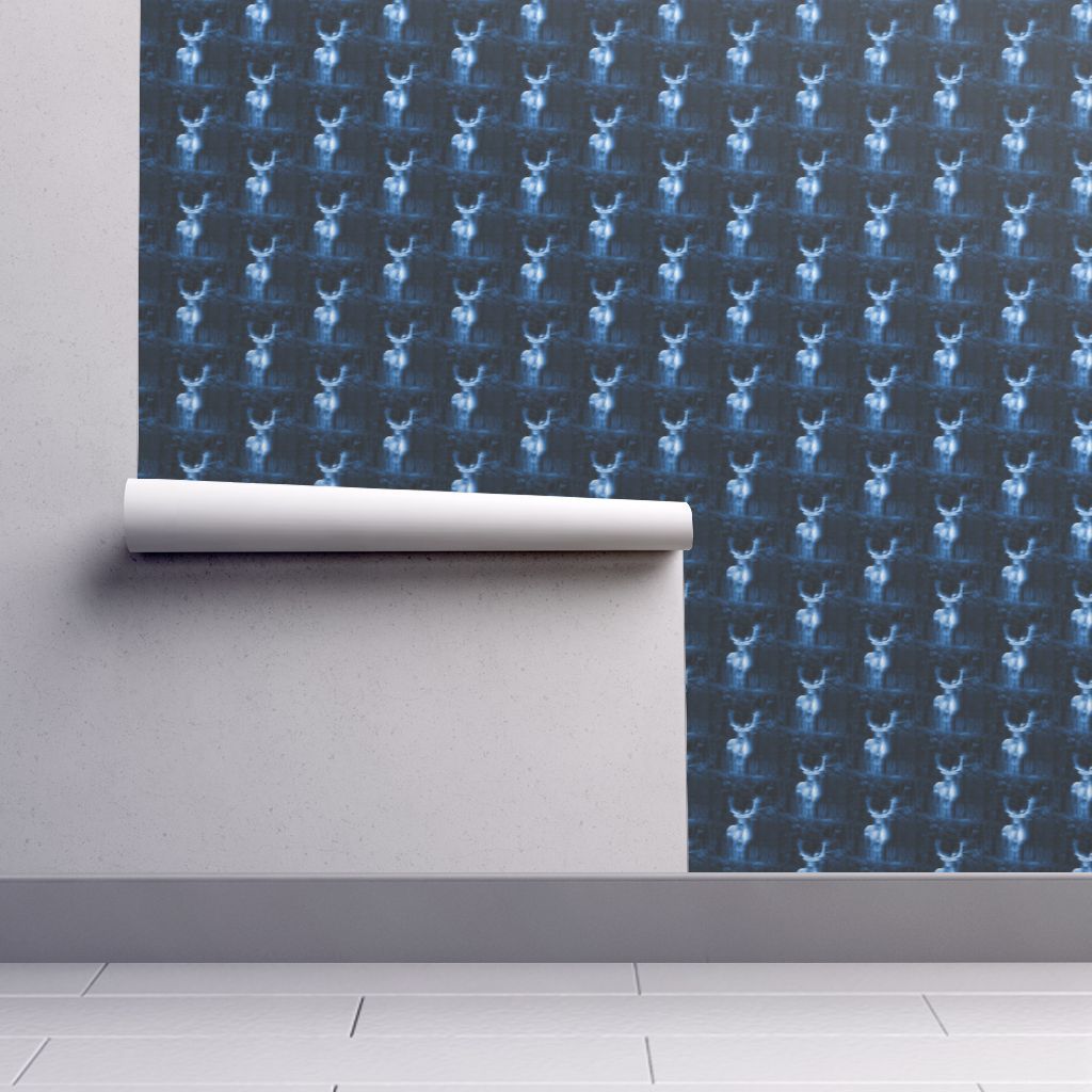 1024x1024 potter's patronus - deer 1 wallpaper - stofftoy - Spoonflower