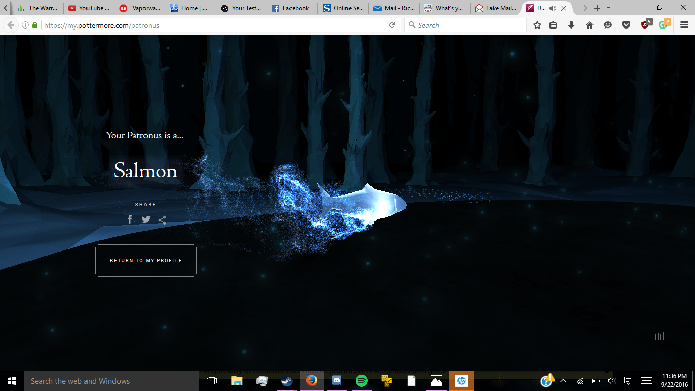 1366x768 What's your Pottermore patronus? : ENFP