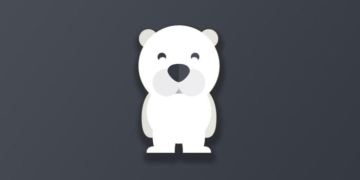 1332x850 Wallpaper bear, minimalism, animal, funny, digital art, artwork