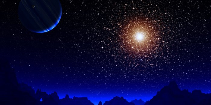 3840x2400 Blue Night Moon Stars Earth 4k - Moon And Stars (#151132) - HD