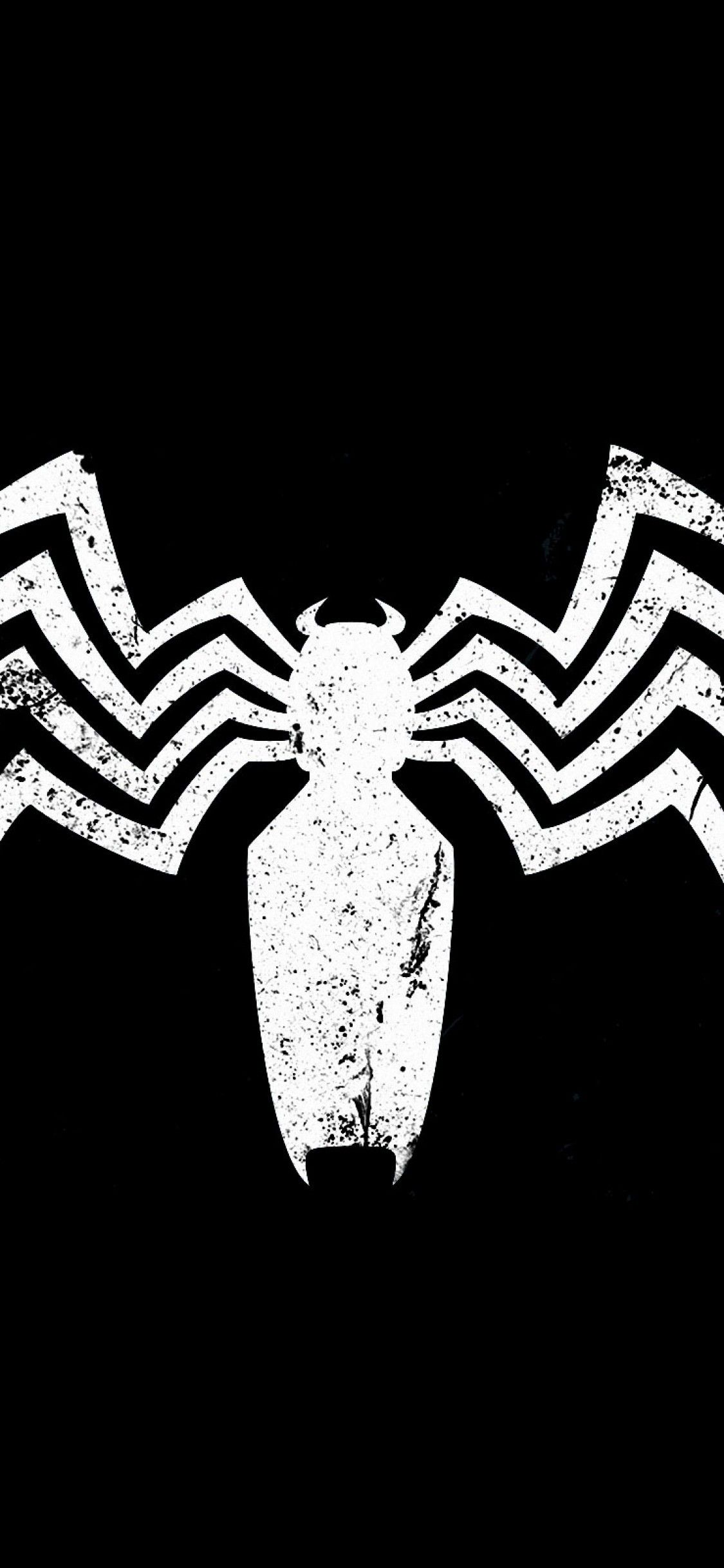 1125x2436 Download 1125x2436 Venom, Logo, White Wallpapers for iPhone X