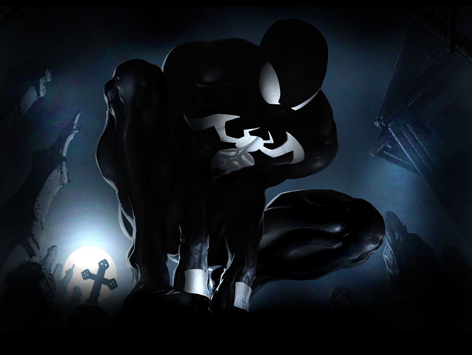 1600x1203 Group of Venom Spider Man Logo Wallpaper