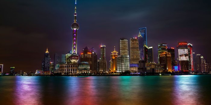 2880x1800 Shanghai Night HD Wallpaper, Background Images