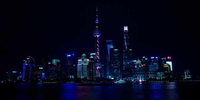 2880x1800 Download 2880x1800 China, Shanghai, Night, Skyscrapers, Skyline