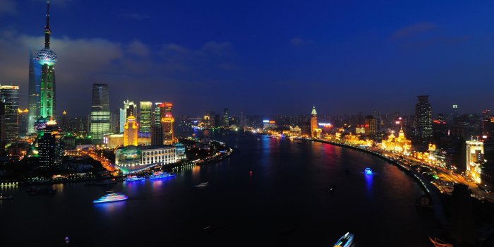 2560x1600 Shanghai Huangpu River wallpaper | Desktop Wallpapers | Night
