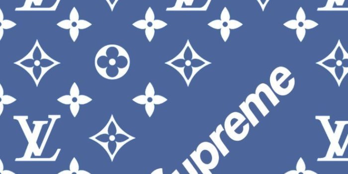 736x1309 Nice Louis Vuitton Louis Vuitton x Supreme Pattern Wallpaper