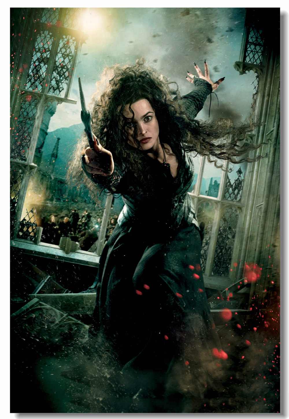 1000x1449 Custom Canvas Wall Decor Harry Potter Poster It All Ends Wall Stickers  Bellatrix Lestrange Wallpaper Helena Carter Mural #0645#